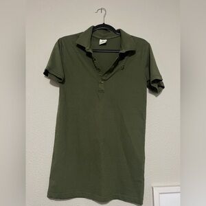 FATHERSONS POLO T-SHIRT SIZE M (tight fit) - DARK GREEN COLOR